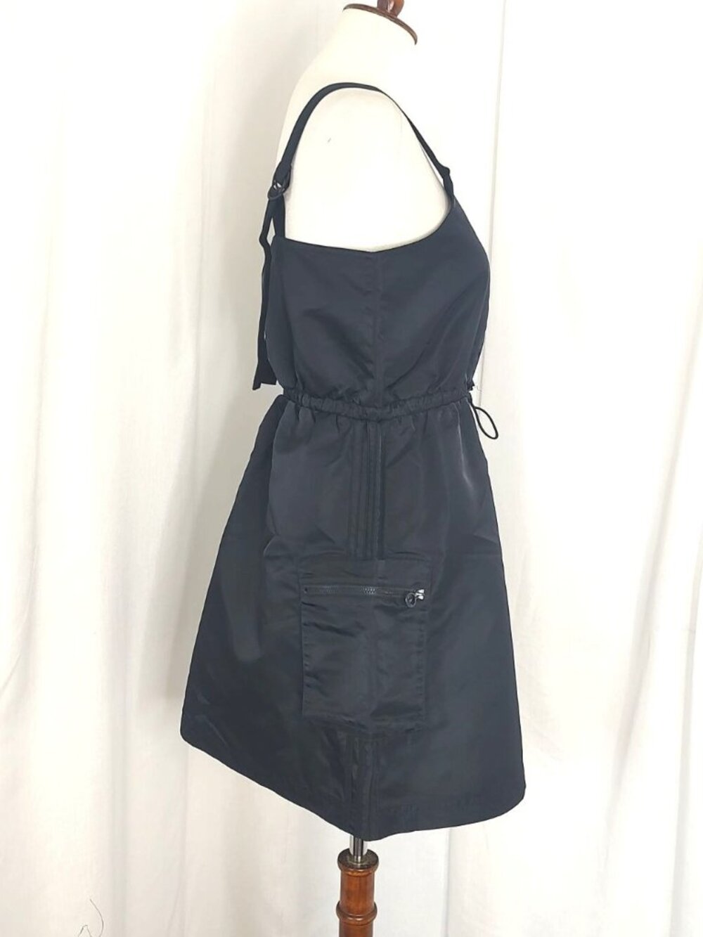 Adidas Originals Nylon Dress Black S Athleisure - Picture 7 of 16